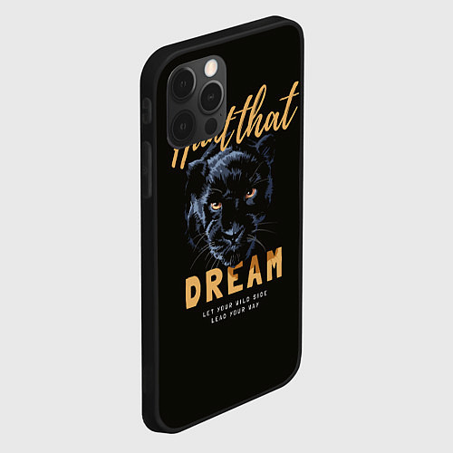 Чехол iPhone 12 Pro Let your wild side lead your way / 3D-Черный – фото 2