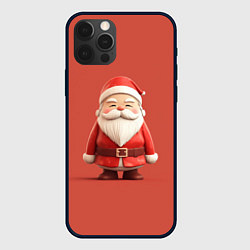 Чехол для iPhone 12 Pro Пластилиновый Дед Мороз, цвет: 3D-черный