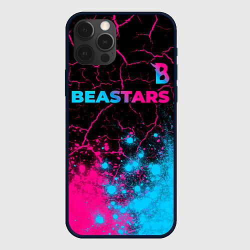 Чехол iPhone 12 Pro Beastars - neon gradient: символ сверху / 3D-Черный – фото 1