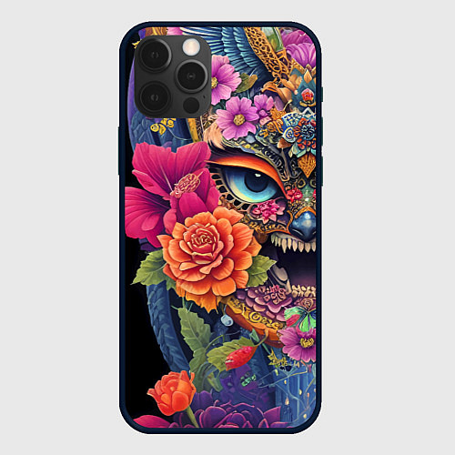 Чехол iPhone 12 Pro Irezumi - Japan - tattoo / 3D-Черный – фото 1