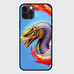 Чехол для iPhone 12 Pro Dragon - irezumi - tattoo - Japan, цвет: 3D-черный