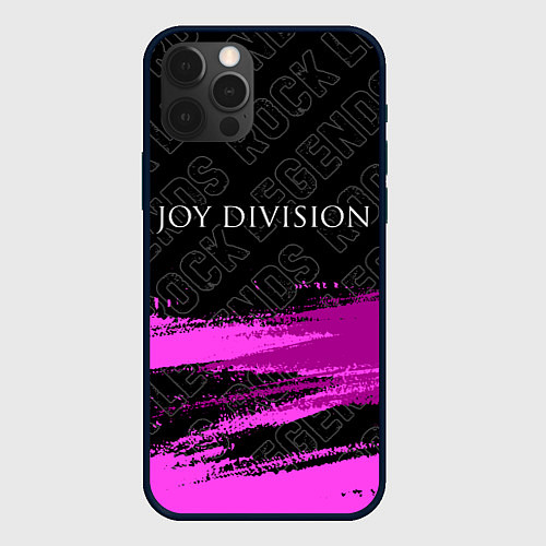Чехол iPhone 12 Pro Joy Division rock legends: символ сверху / 3D-Черный – фото 1