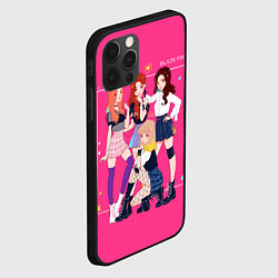 Чехол для iPhone 12 Pro Blackpink anime poster, цвет: 3D-черный — фото 2