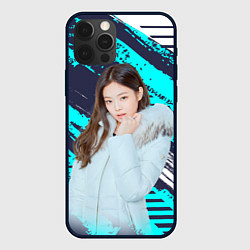 Чехол для iPhone 12 Pro Blackpink winter style, цвет: 3D-черный