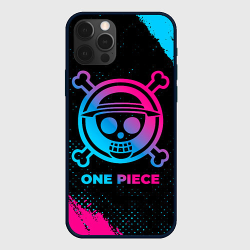 Чехол iPhone 12 Pro One Piece - neon gradient / 3D-Черный – фото 1