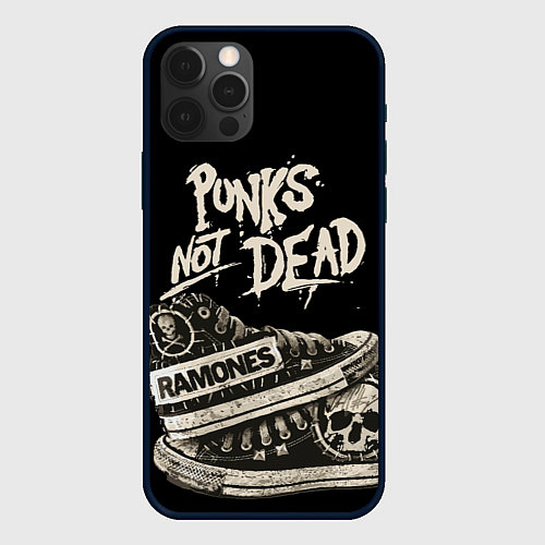 Чехол iPhone 12 Pro Punk Shoes / 3D-Черный – фото 1