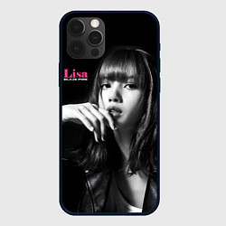 Чехол для iPhone 12 Pro Blackpink Lisa in leather jacket, цвет: 3D-черный