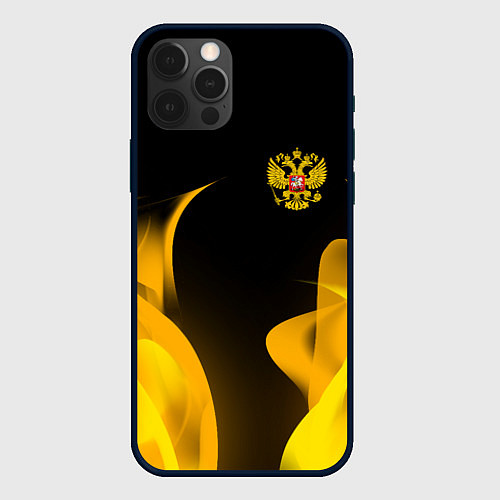 Чехол iPhone 12 Pro Russian style fire / 3D-Черный – фото 1