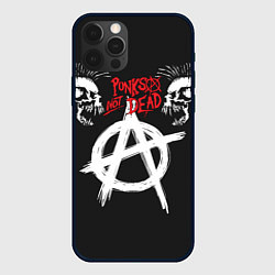 Чехол для iPhone 12 Pro Punks not dead - анархия, цвет: 3D-черный