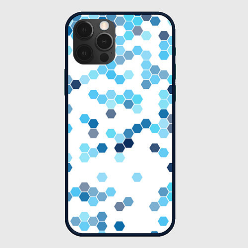 Чехол iPhone 12 Pro Mood blue / 3D-Черный – фото 1