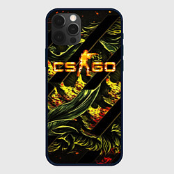 Чехол iPhone 12 Pro CS GO fire logo