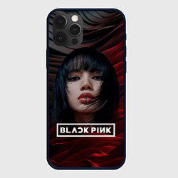 Чехол для iPhone 12 Pro Blackpink red and black, цвет: 3D-черный