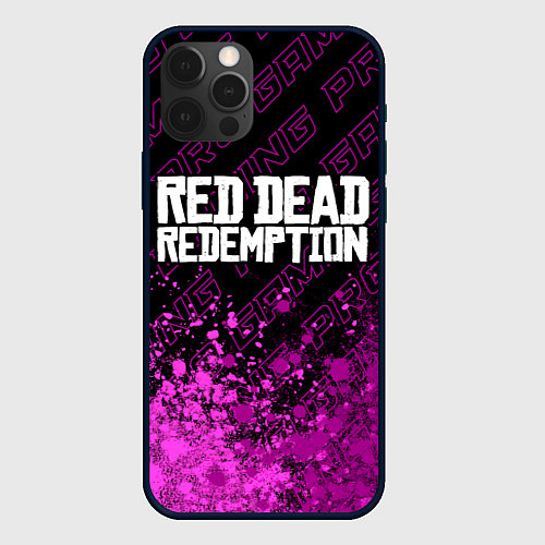 Чехол iPhone 12 Pro Red Dead Redemption pro gaming: символ сверху / 3D-Черный – фото 1