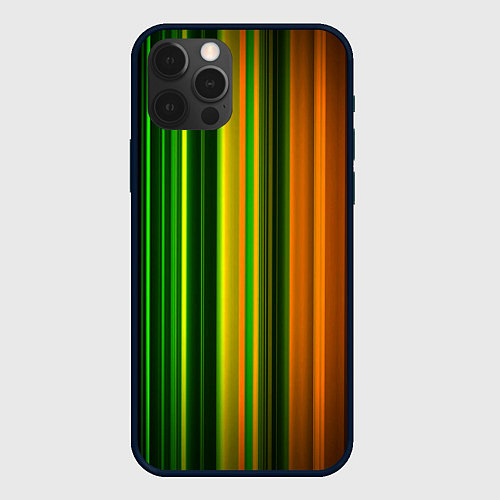 Чехол iPhone 12 Pro Звуковой спектр / 3D-Черный – фото 1