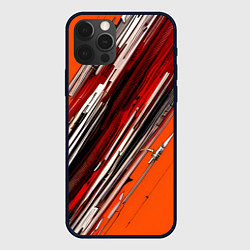 Чехол для iPhone 12 Pro Киберпанк модерн линии, цвет: 3D-черный