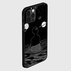 Чехол для iPhone 12 Pro Погружение во вселенную, цвет: 3D-черный — фото 2