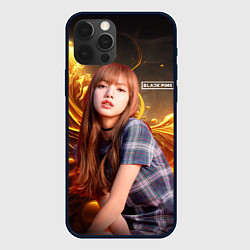 Чехол для iPhone 12 Pro Rose Blackpink kpop, цвет: 3D-черный