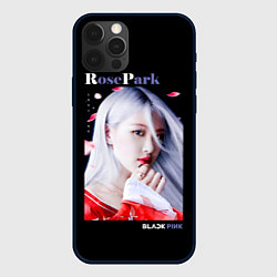 Чехол iPhone 12 Pro Blackpink Rose Red Kimono