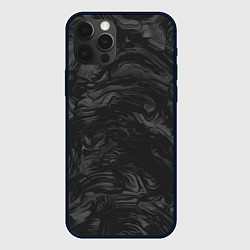 Чехол для iPhone 12 Pro Dark texture, цвет: 3D-черный