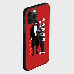 Чехол для iPhone 12 Pro Kasabian рок группа, цвет: 3D-черный — фото 2