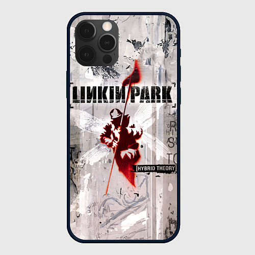 Чехол iPhone 12 Pro Linkin Park Hybrid Theory / 3D-Черный – фото 1