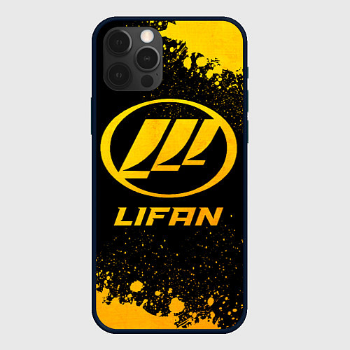 Чехол iPhone 12 Pro Lifan - gold gradient / 3D-Черный – фото 1