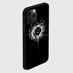 Чехол для iPhone 12 Pro Black Mirror - smile, цвет: 3D-черный — фото 2