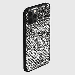 Чехол для iPhone 12 Pro Black white style, цвет: 3D-черный — фото 2