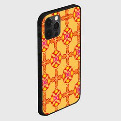 Чехол для iPhone 12 Pro Желто-оранжевый мотив, цвет: 3D-черный — фото 2