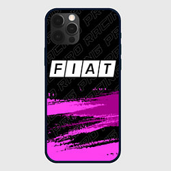 Чехол для iPhone 12 Pro Fiat pro racing: символ сверху, цвет: 3D-черный