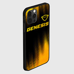 Чехол для iPhone 12 Pro Genesis - gold gradient: символ сверху, цвет: 3D-черный — фото 2