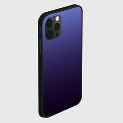 Чехол для iPhone 12 Pro Градиент фиолетовый, цвет: 3D-черный — фото 2