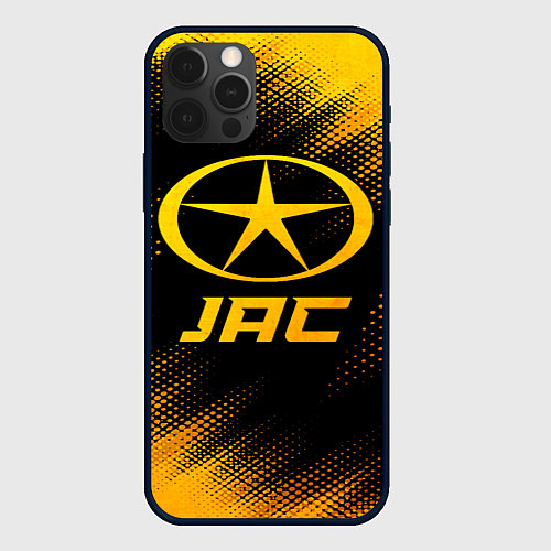 Чехол iPhone 12 Pro JAC - gold gradient / 3D-Черный – фото 1