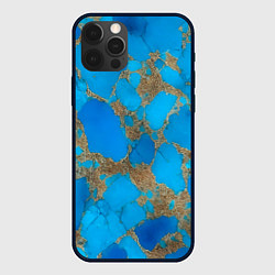Чехол iPhone 12 Pro Голубая яшма