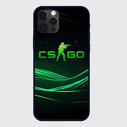 Чехол iPhone 12 Pro CS GO green logo