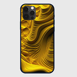 Чехол iPhone 12 Pro Объемная желтая текстура