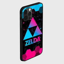 Чехол для iPhone 12 Pro Zelda - neon gradient, цвет: 3D-черный — фото 2