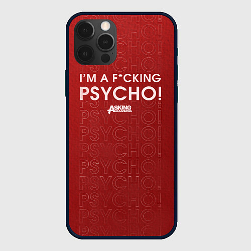 Чехол iPhone 12 Pro Asking Alexandria Psycho / 3D-Черный – фото 1