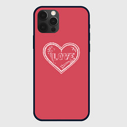 Чехол iPhone 12 Pro Сердечко LOVE