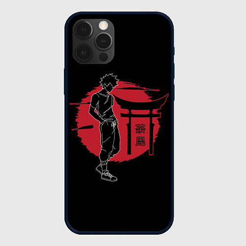 Чехол iPhone 12 Pro Муген - Samurai Champloo / 3D-Черный – фото 1