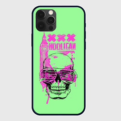 Чехол для iPhone 12 Pro Hooligan - skull, цвет: 3D-черный
