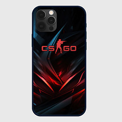 Чехол iPhone 12 Pro CS GO dark red black