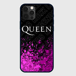 Чехол для iPhone 12 Pro Queen rock legends: символ сверху, цвет: 3D-черный