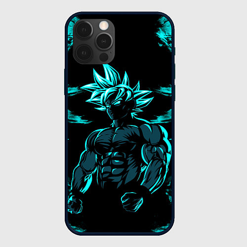 Чехол iPhone 12 Pro Goku - Dragon ball / 3D-Черный – фото 1