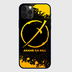 Чехол iPhone 12 Pro Akame ga Kill - gold gradient