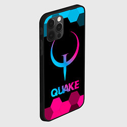 Чехол для iPhone 12 Pro Quake - neon gradient, цвет: 3D-черный — фото 2