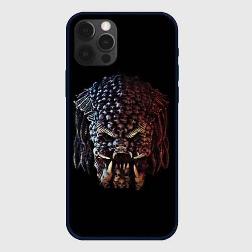 Чехол iPhone 12 Pro Predator - skull / 3D-Черный – фото 1
