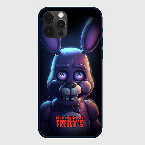 Чехол iPhone 12 Pro Bonnie FNAF / 3D-Черный – фото 1