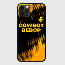 Чехол iPhone 12 Pro Cowboy Bebop - gold gradient: символ сверху