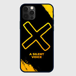 Чехол iPhone 12 Pro A Silent Voice - gold gradient